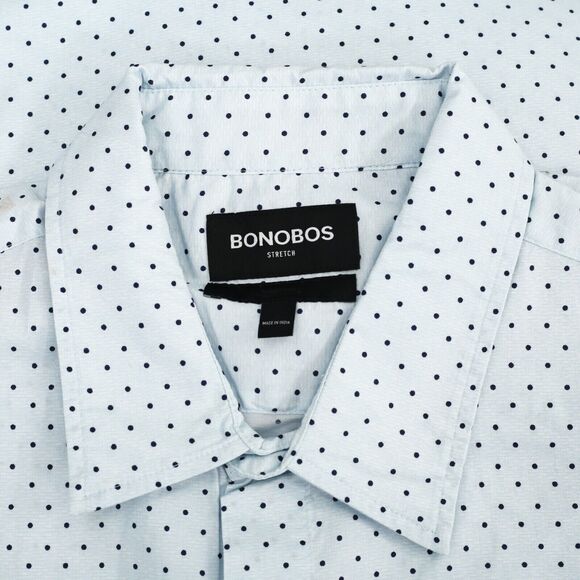 269037 Bonobos Stretch Riviera Short Sleeve Men's Shirt Slim Fit Short XL New - Picture 6 of 6